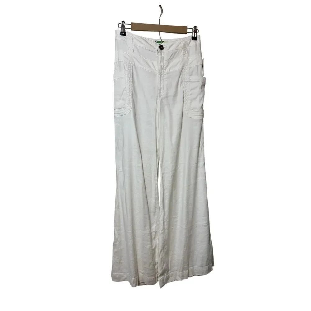 NWT Anthropologie White Cargo Pants NWT Sz. 27
